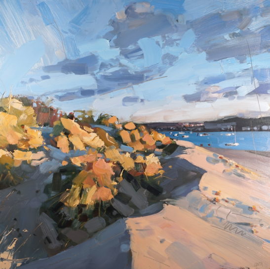 19 Instow Golden Hour 50 x 50 cm oil on board