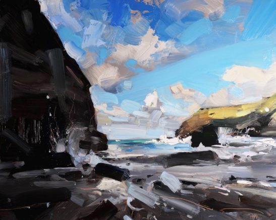 7 Tintagel 40.6 x 50.8 cm oil on board