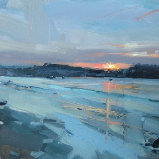 9 Instow 20 x 20 cm oil on board