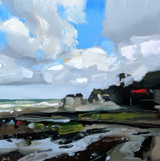 Lee Bay 20 x 20 cm oil on board