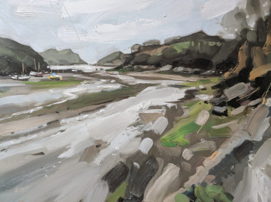 Watermouth 46 x 61 cm oil on board