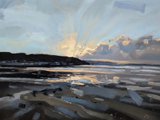 Westward Ho Evening 46 x 61 cm oil on board