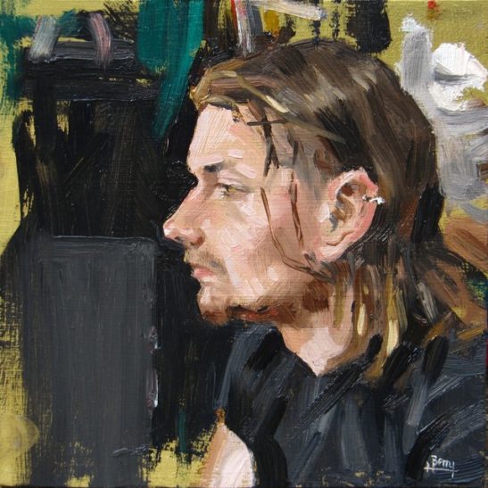 01 chris 20 x 20 cm oil on board