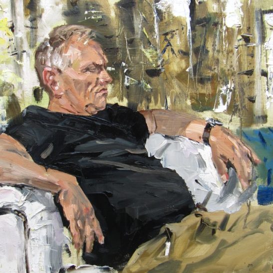 02 greg davies 50 x 50 cm oil on board