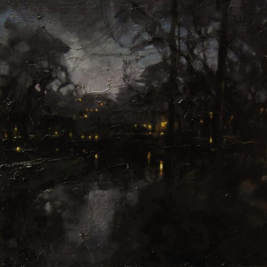 08 vondelpark amsterdam 50 x 50 cm oil on board