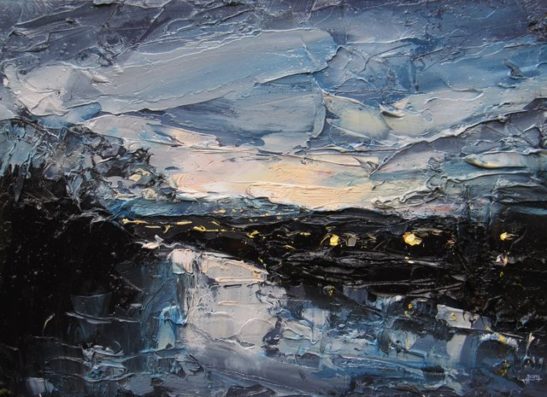 10 the river tay at perth 45 x 32 cm oil on board