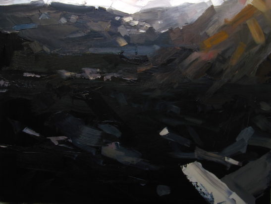 11 winter sun combe martin 60 x 80 cm oil on board