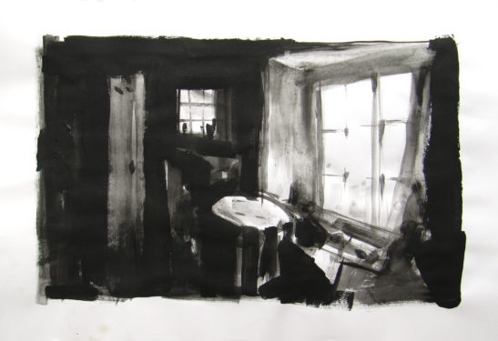 13 Inside the Cabin 59 x 42 cm Bideford Black