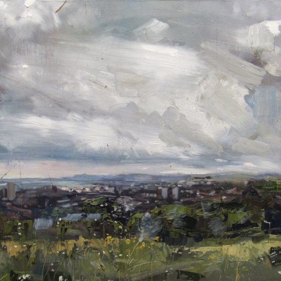 20 bear road 1 50 x 50 cm oil on board