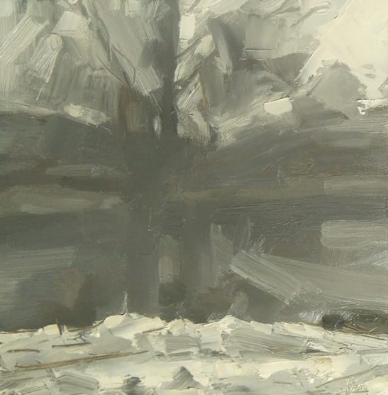 27 Freezing Fog 20 x 20 cm oil on board