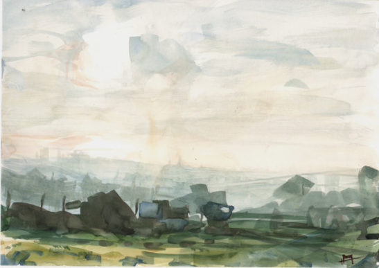 27 bear road 8 30 x 21 cm watercolour