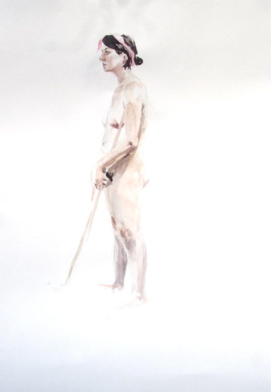 33 life drawing 30 x 40 cm watercolour