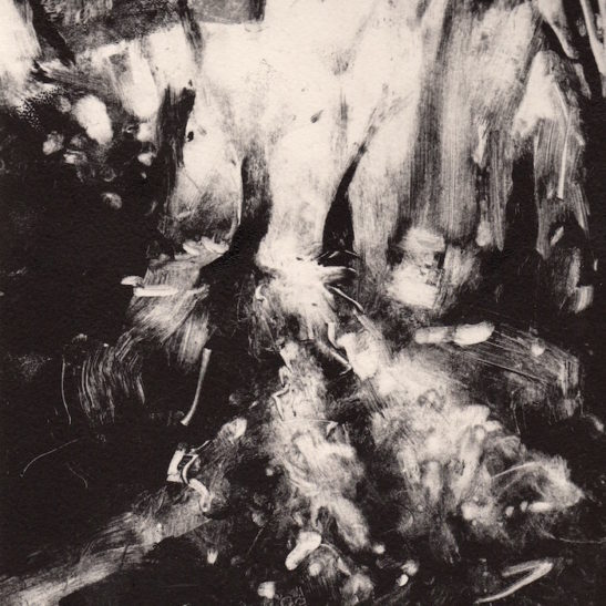 39 asdown forest 20 x 20 cm monotype