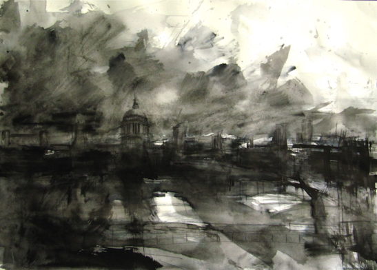 47 thames study 59 x 42 cm ink on paper.