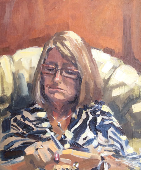 48.5 mum 25 x 30.5 cm oil on board