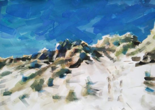 6 Braunton Burrows 59 x 42 cm watercolour