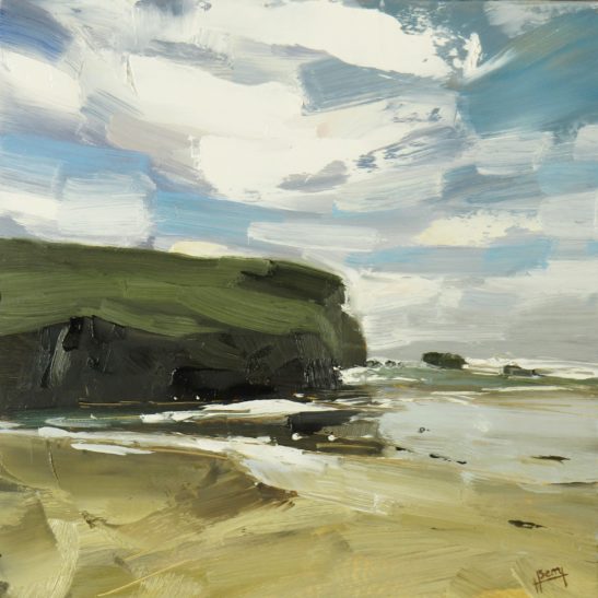 Mawgan Porth 20 x 20 cm oil on board