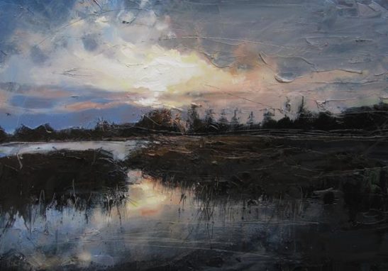 dutch landscape 100 x 70 cm oil on board