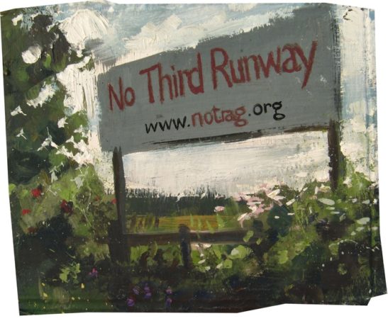 no third runway 16.5 x 14 cm