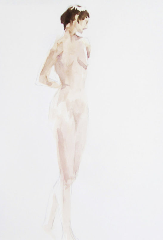 tall figure watercolour