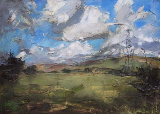 the south downs oil on board