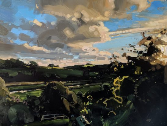 Bishops Tawton 46 x 61 cm oil on board