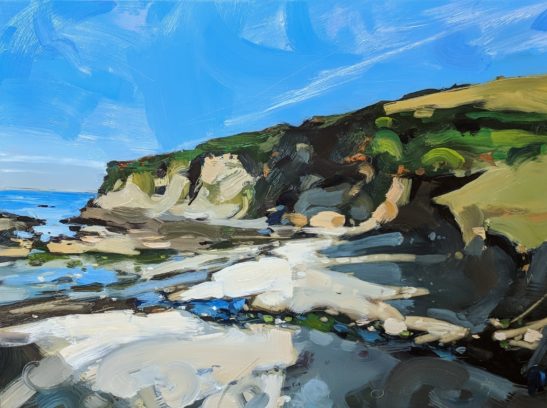 Chapel Point Cove 46 x 61 cm oil on board