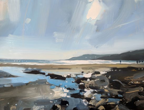 Charmouth 22 x 30 cm oil on board