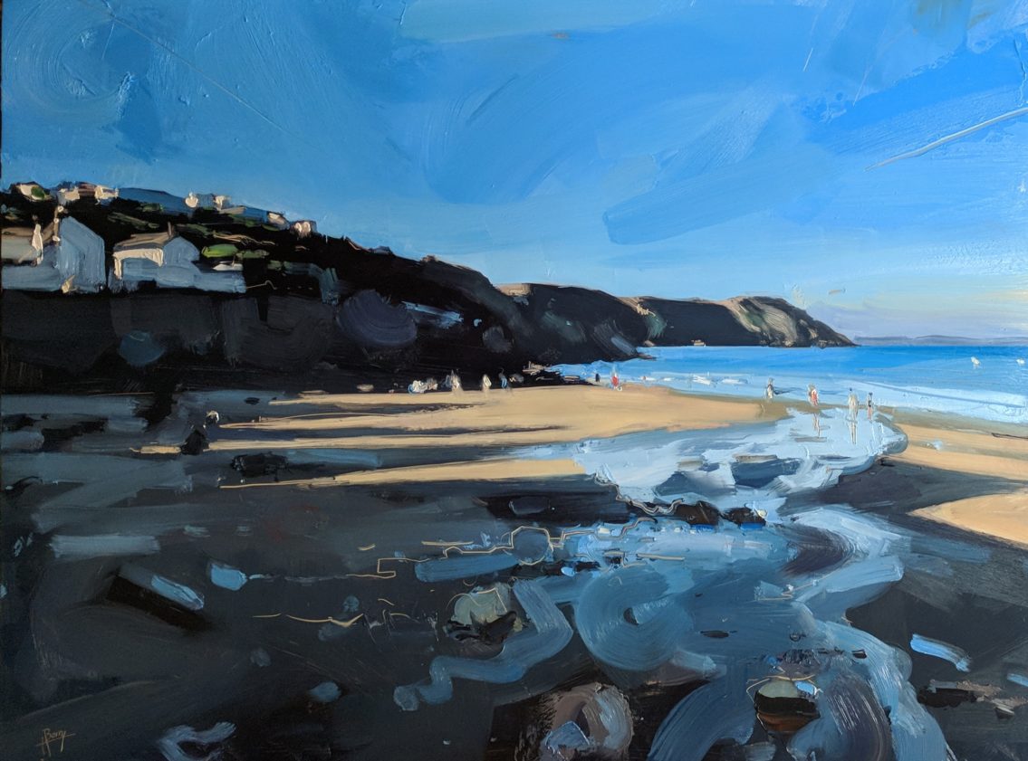 Gorran Haven Evening 46 x 61 cm oil on board