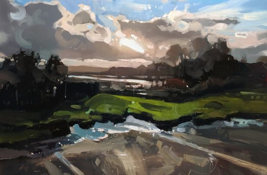 Heanton Court 60 x 90 cm oil on board