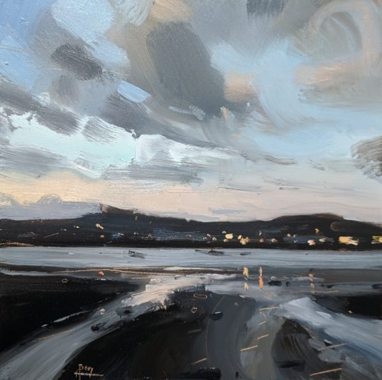 Instow 20 x 20 cm oil on board