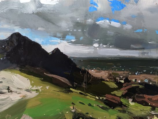 Mow Cop 22 x 30 cm oil on board