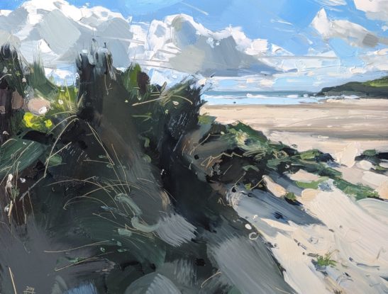 Saunton 22 x 30 cm oil on board