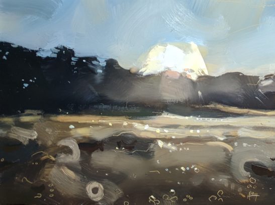 Sunrise at Domaine du Collet 22 x 30 cm oil on board