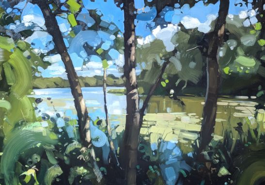 UEA Broad 100 x70 cm oil on board