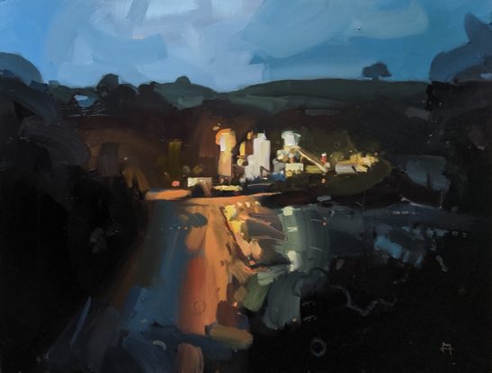 Venn Quarry 46 x 61 cm oil on board