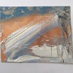 Saunton Evening (15 .5 x 12 cm) oil on paper