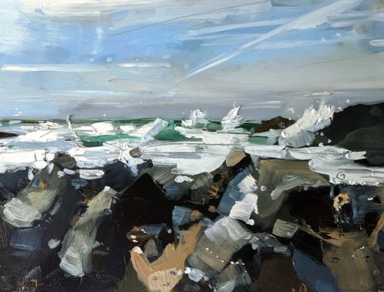 Woolacombe 22 x 30 cm oil on board