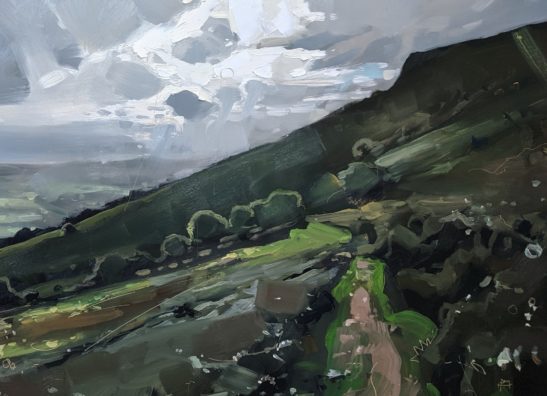 Brecon Beacons 46 x 61 cm oil on board