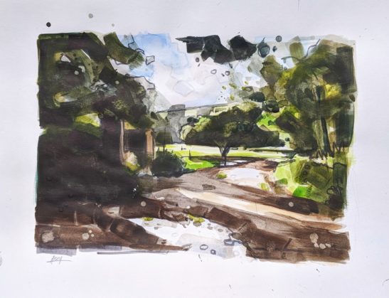 Mannings Pit 42 x 29 cm watercolour