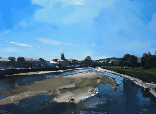 River Taw 46 x 61 cm oil on board