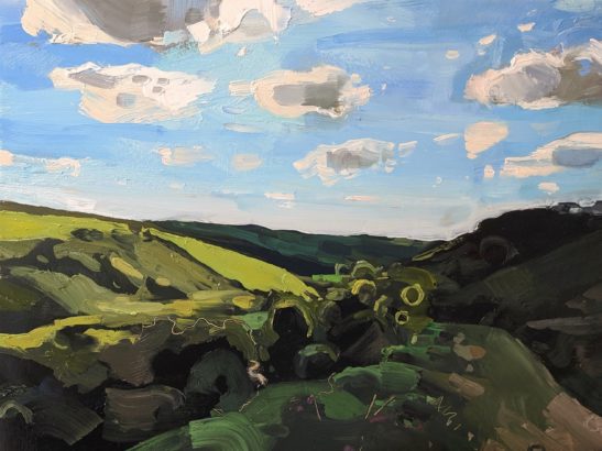 Robbers Bridge Exmoor 22 x 30 cm oil on board