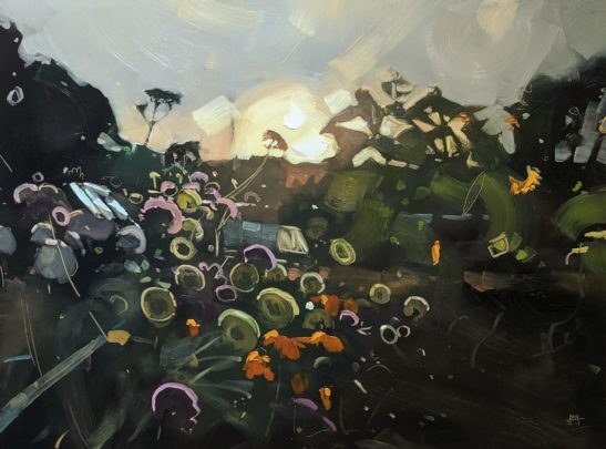 Garden 46 x 61 cm oil on board