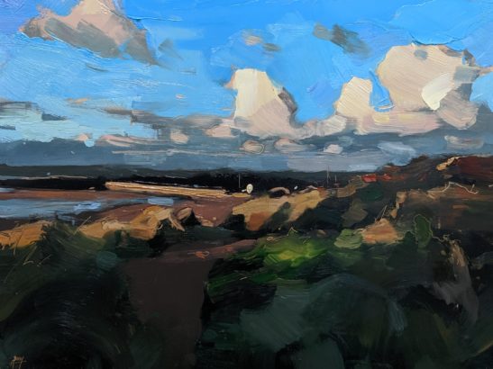 Instow after a Storm 22 x 30 cm oil on board