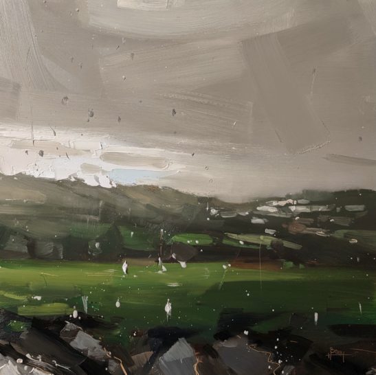 North Molton 20 x 20 cm oil on board