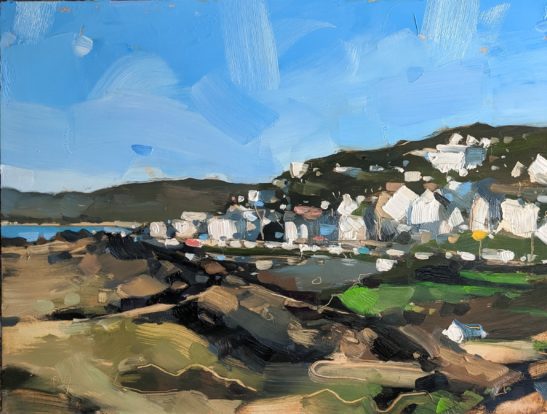 Woolacombe 22 x 20 cm oil on board