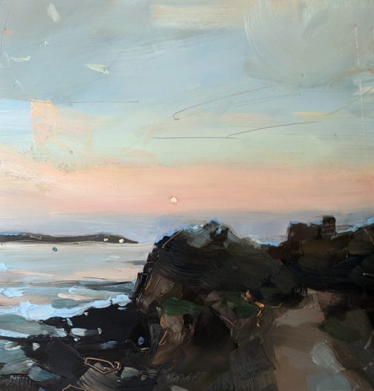 Pendennis Point 20 x 20 cm oil on board