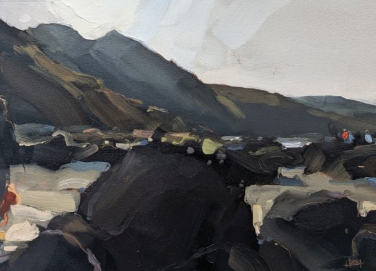 Ravenscar oil on paper