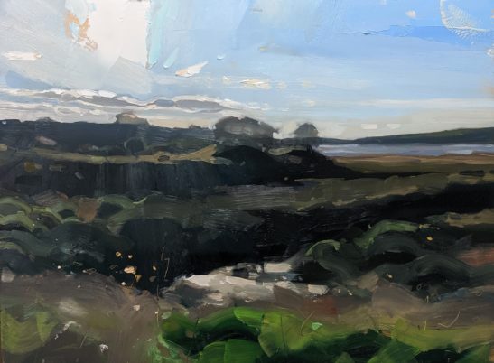 Taw Estuary 46 x 61 cm oil on board