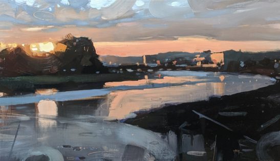 Barnstaple 30 x 50 cm oil on board